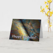 Carte Anniversaire des plans parallèles (Fleur jaune)