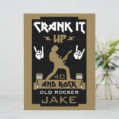 Carte Anniversaire des Rockers de 60 ans (Debout devant)