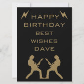 Carte Anniversaire des Rockers de 60 ans (Dos)