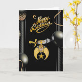 Carte Anniversaire des Shriners (Fleur jaune)