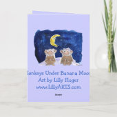 Carte Anniversaire des Singes Cartoon (Dos)