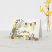 Carte Anniversaire des souris (Fleur jaune)