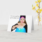 Carte Anniversaire des Tsiganes (Fleur jaune)