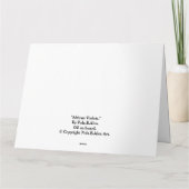 Carte Anniversaire des violons africains roses par Pola. (Dos)