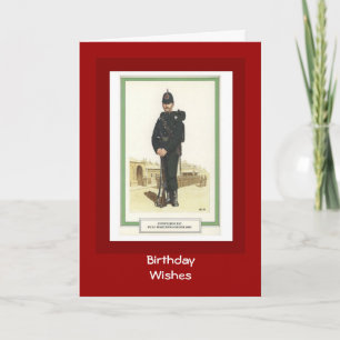Carte Anniversaire des voeux, 1903, gendarme RIC