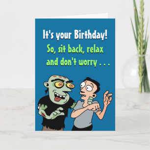 Carte Anniversaire des Zombies