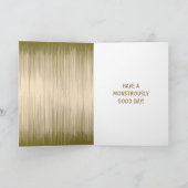 Carte Anniversaire des zombies personnalisés du Monstre  (Intérieur)