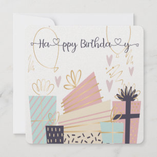 Carte Anniversaire Dessinée À La Main
