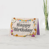 Carte Anniversaire d'Halloween (Devant)