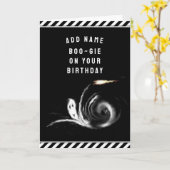 Carte Anniversaire d'Halloween (Fleur jaune)