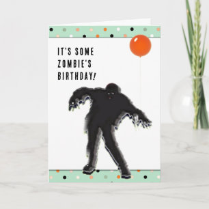 Carte Anniversaire d'Halloween drôle