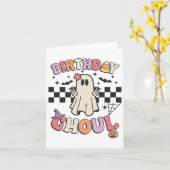 Carte Anniversaire d'Halloween Ghoul Anniversaire fête A (Fleur jaune)