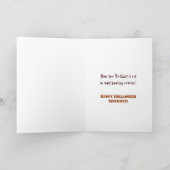 Carte Anniversaire d'Halloween - Haunting Éffrayant Girl (Intérieur)