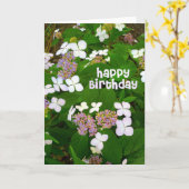 Carte Anniversaire d'Hortensia Aspera (Fleur jaune)