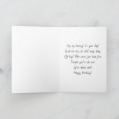 Carte Anniversaire d'humour buvant drôle (Intérieur)