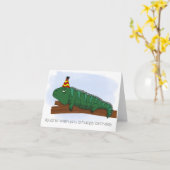 Carte Anniversaire d'Iguana (Fleur jaune)