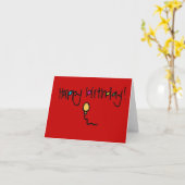 Carte Anniversaire d'imbéciles de tableau joyeux (Fleur jaune)