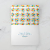 Carte Anniversaire Dinosaur Tricératops Nom personnalisé (Intérieur)