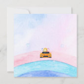 Carte Anniversaire Dinosaur voiture de course garçon cou (Dos)