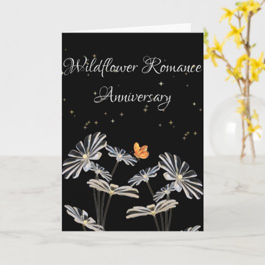 Carte Anniversaire D'Inspiration Naturelle - Pour  (Fleur jaune)