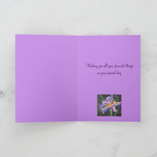 Carte Anniversaire d'Iris (Intérieur)