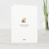 Carte Anniversaire d'Iris (Dos)