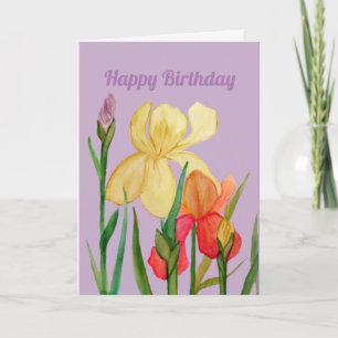 Carte Anniversaire d'Iris