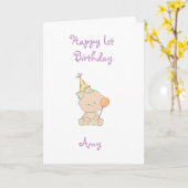 Carte Anniversaire d'IST (Fleur jaune)