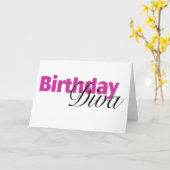 Carte Anniversaire Diva (2) (Fleur jaune)