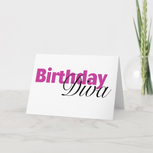 Carte Anniversaire Diva (2) (Devant)