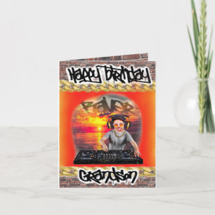 Carte anniversaire DJ