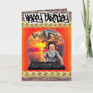 Carte anniversaire DJ