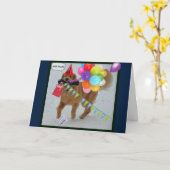 Carte Anniversaire d'or (Fleur jaune)