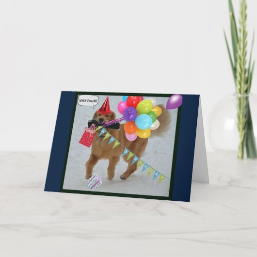 Carte Anniversaire d'or (Devant)