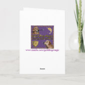 Carte Anniversaire d'or de soleil (Dos)