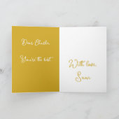 CARTE ANNIVERSAIRE D'OR ROMANTIQUE AMOUR OR 50E MARIAGE (Intérieur)