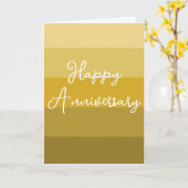 CARTE ANNIVERSAIRE D'OR ROMANTIQUE AMOUR OR 50E MARIAGE (Fleur jaune)