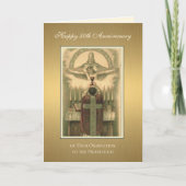 Carte Anniversaire d'ordination d'un prêtre catholique D (Devant)