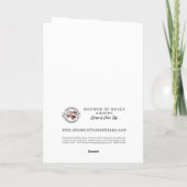 Carte Anniversaire d'ordination d'un prêtre catholique é (Dos)