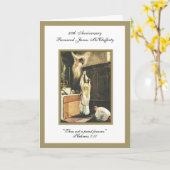 Carte Anniversaire d'ordination d'un prêtre catholique é (Fleur jaune)