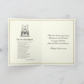 Carte Anniversaire d'ordination d'un prêtre catholique é (Intérieur)