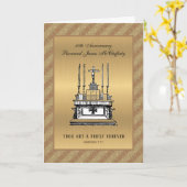 Carte Anniversaire d'ordination d'un prêtre catholique É (Fleur jaune)