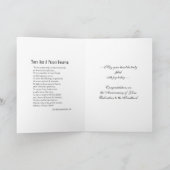 Carte Anniversaire d'ordination sacerdotale Élégant prêt (Intérieur)