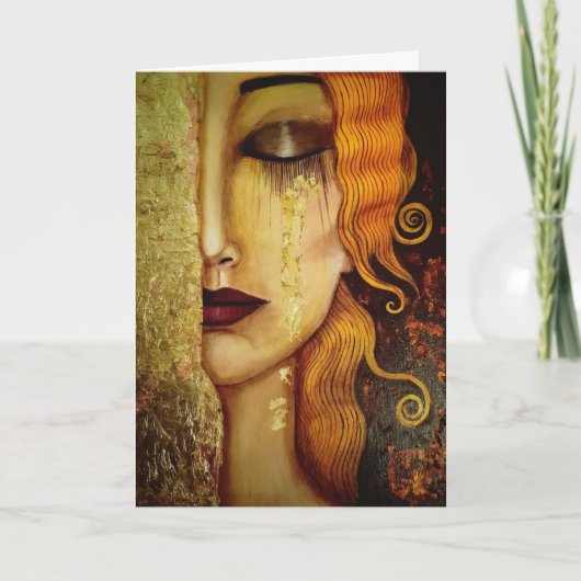 Carte Anniversaire Dorée (Devant)