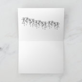 Carte Anniversaire d'os de squelettes de danse le vieil (Intérieur)