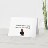 Carte Anniversaire d'ours de smoking premier (Dos)