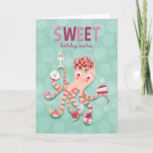 Carte Anniversaire doux (Devant)