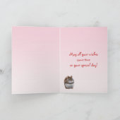 Carte Anniversaire doux d'écureuil (Intérieur)