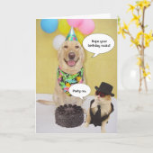 Carte Anniversaire drôle (Fleur jaune)