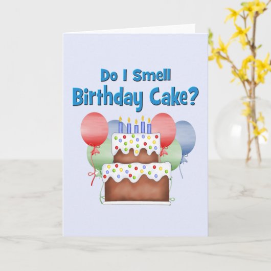 Carte Anniversaire drôle (Fleur jaune)